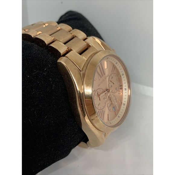 Michael Kors Mk5523 Women's Gold Stainless Steel Analog Dial Quartz Watch PB14 - Picture 3 of 8